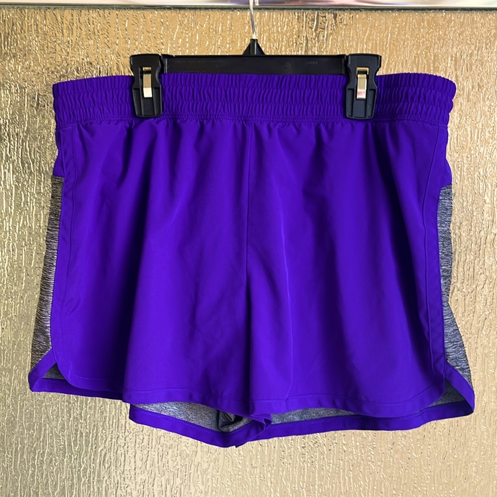 Ideology large purple and grey shorts